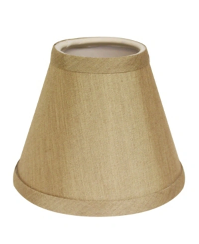 Cloth & Wire Cloth&wire Slant Hardback Chandelier Lampshade With Flame Clip In Tan