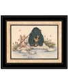 TRENDY DECOR 4U GONE FISHING BY MARY JUNE, READY TO HANG FRAMED PRINT, BLACK FRAME, 19" X 15"