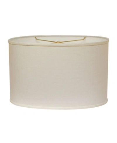 Cloth & Wire Cloth&wire Slant Retro Oval Hardback Lampshade With Washer Fitter In White
