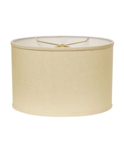 Cloth & Wire Cloth&wire Slant Retro Oval Hardback Lampshade With Washer Fitter In Beige