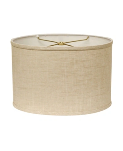 Cloth & Wire Cloth&wire Slant Retro Oval Hardback Lampshade With Washer Fitter In Beige