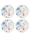 LENOX SPRIG & VINE ACCENT PLATE SET/4