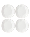 LENOX BLUE BAY DINNER PLATE SET/4 WHITE