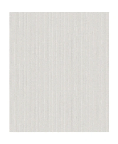 Decorline 21" X 396" Kinsley Textured Stripe Wallpaper In Beige