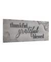 CRYSTAL ART GALLERY AMERICAN ART DECOR VINTAGE-LIKE THANKFUL GRATEFUL BLESSED WALL DECOR