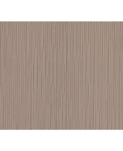 Advantage 21" X 396" Cipriani Light Vertical Texture Wallpaper In Brown