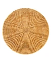 Artifacts Trading Company Artifacts Rattan Round Placemat In Honey Brown