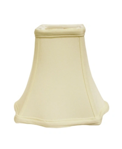 Cloth & Wire Cloth&wire Slant Fancy Square Softback Lampshade With Washer Fitter In Off-white