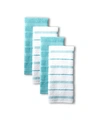 Kitchenaid Albany Kitchen Towel Set, Set Of 4 In Aqua