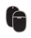 Kitchenaid Asteroid Pot Holders, Set Of 2 In Black
