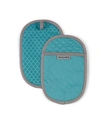 Kitchenaid Asteroid Pot Holders, Set Of 2 In Aqua
