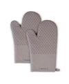 Kitchenaid Asteroid Oven Mitts, 7"x 12.5", Set Of 2 In Grey