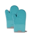 Kitchenaid Asteroid Oven Mitts, 7"x 12.5", Set Of 2 In Aqua