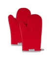 Kitchenaid Asteroid Oven Mitts, 7"x 12.5", Set Of 2 In Fire Red