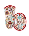 FIESTA WORN TILES OVEN MITT & POT HOLDER, SET OF 2