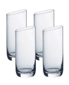 Villeroy & Boch Newmoon Set Of 4 Highball Glasses In Clear