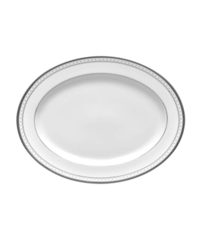 Noritake Rochester Platinum Oval Platter, 16" In Silver