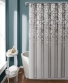 Lush Decor Weeping Flower Shower Curtain, 72" X 72" In Gray