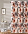 Lush Decor Leah Shower Curtain, 72" X 72" In Coral
