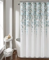 Lush Decor Weeping Flower Shower Curtain, 72" X 72" In Blue