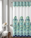 Lush Decor Clara Bohemian Shower Curtain, 72" X 72" In Blue