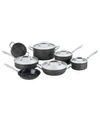 Cuisinart Greengourmet Hard Anodized 12-pc. Cookware Set In Black Stainless