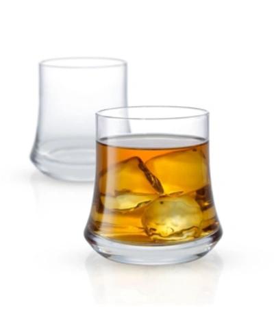 Joyjolt Cosmos Whiskey Glasses - Set Of 2 In Clear