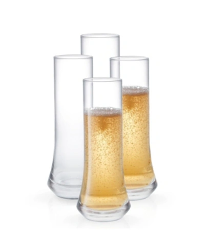 Joyjolt Cosmos Stemless Champagne Glasses - Set Of 4 In Clear