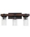 All The Rages Elegant Designs Industrial Rustic Lantern Restored Wood Look 3 Light Bath Vanity In Brown