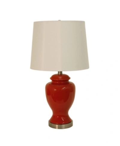 Decor Therapy Lorren Table Lamp In Burgundy