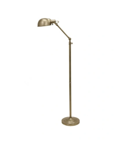 Decor Therapy Dane Adjustable Pharmacy Floor Lamp In Age Silver