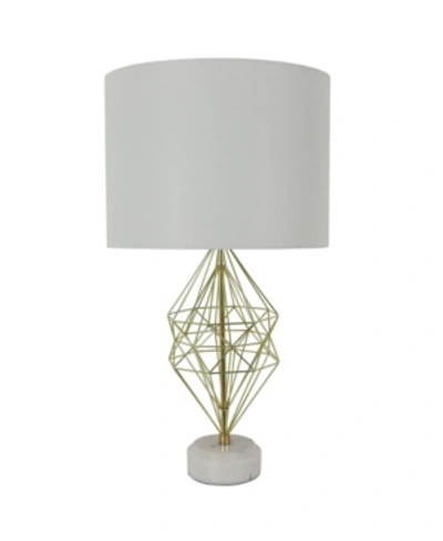 Decor Therapy Geordi Marble Table Lamp In Gold