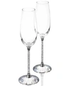 SWAROVSKI CRYSTALLINE TOASTING FLUTES, SET OF 2