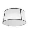 Dainolite 3 Light Trapezoid Flush Mount In Black