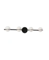 Dainolite 4 Light Halogen Vanity Light In Black