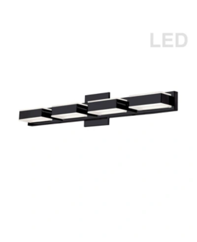 Dainolite 4 Light Led Wall Vanity Light In Black