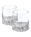 BADASH CRYSTAL PARK AVENUE EUROPEAN MOUTH BLOWN CRYSTAL PARK AVENUE WHISKEY SET 4 PIECES ROCKS SET