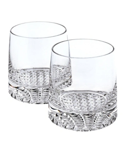 Badash Crystal Park Avenue European Mouth Blown Lead Free Crystal Park Avenue Whiskey Set 4 Pieces Rocks Set In Clear