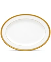 Noritake Crestwood Gold Oval Platter In Gold