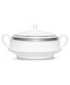 Noritake Crestwood Platinum Covered Vegetable Bowl