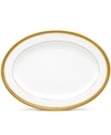 Noritake Crestwood Gold Oval Platter In Gold