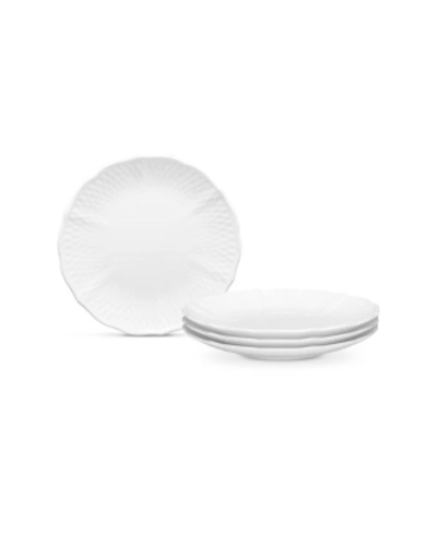 Noritake Cher Blanc Set/4 Bread & Butter Plates In White