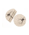 MANOR LUXE HALLOWEEN CREEPY SPIDERS DOUBLE LAYER PLACEMATS