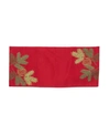 MANOR LUXE CHRISTMAS PINE TREE BRANCHES EMBROIDERED DOUBLE LAYER TABLE RUNNER
