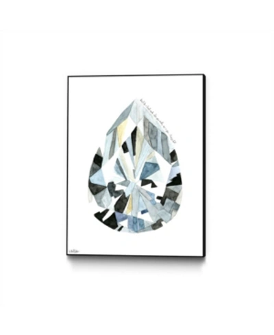 Eyes On Walls Mercedes Lopez Charro Pear Diamond Art Block Framed 24" X 32" In Multi