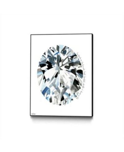 Eyes On Walls Mercedes Lopez Charro Oval Diamond Art Block Framed 30" X 40" In Multi