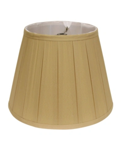 Cloth & Wire Cloth&wire Slant English Box Pleat Softback Lampshade With Washer Fitter In Honey Brow