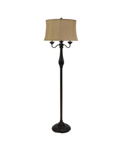 Decor Therapy Abigail 6-way Candle-style Floor Lamp In Orb Bronze