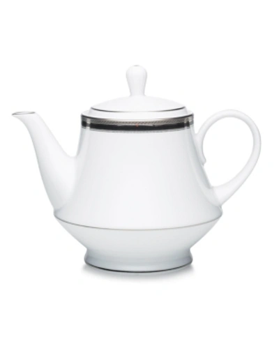 Noritake Dinnerware, Austin Platinum Tea Pot In Black