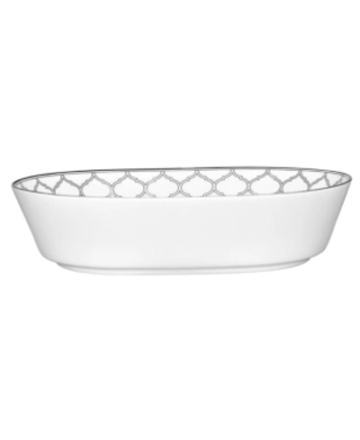 Noritake Eternal Palace Oval Vegetable 32 oz In White And Platinum